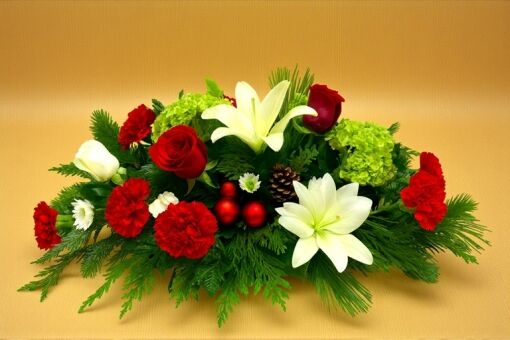 Winter's Embrace Christmas Centerpiece